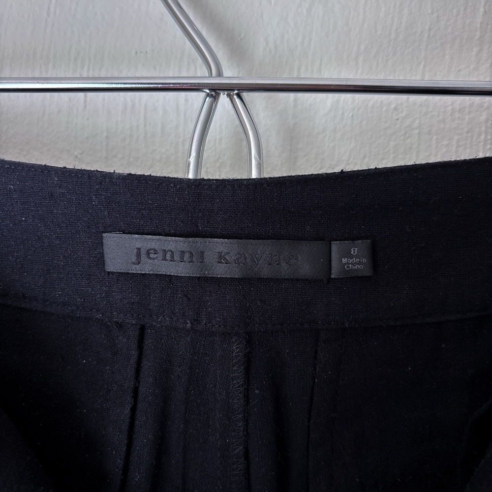 Jenni Kayne 100% Silk Textured Trousers (Silk Noil) Wide-Leg - Picture 4 of 6